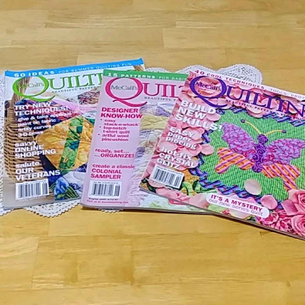 Quilting magazines bundle, McCall's quilting magazines. 2007